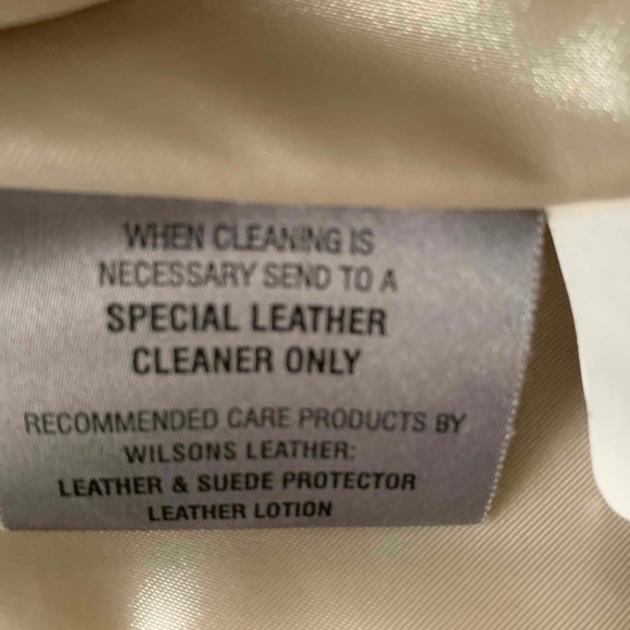 Wilsons Leather Beige Leather Jacket - Picture 6 of 8